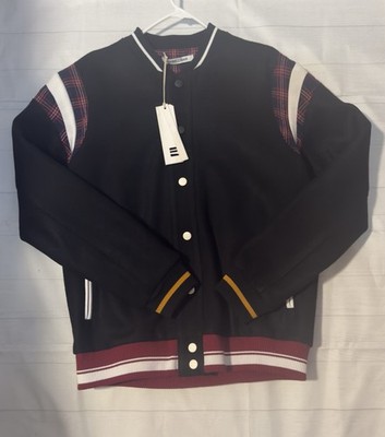 Embellish NYC Hockney Varsity Jacket (Large)- Black