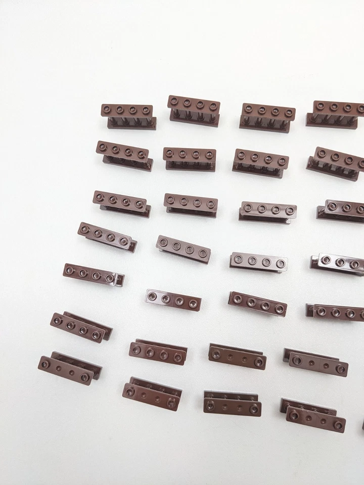 35 шт. LEGO коричневый и красновато-коричневый забор 1x4x2 30055 10217 10197 7073 79010 10228 - Изображение 4 из 4