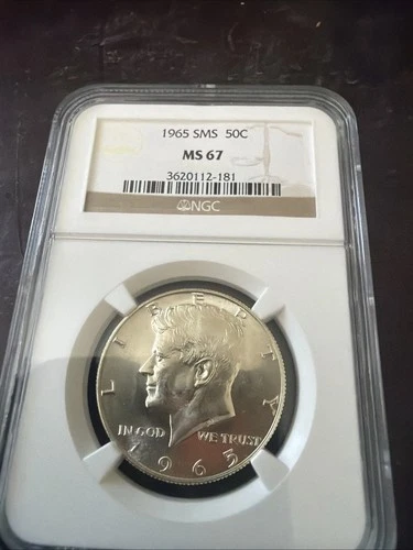1965 SMS Kennedy Half Dollar certified MS 67 by NGC! This Proof Is Silver