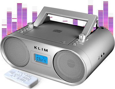 KLIM Boombox B4 Radio Mit CD Player - AM/FM Radio, MP3, Bluetooth, AUX, USB - NE