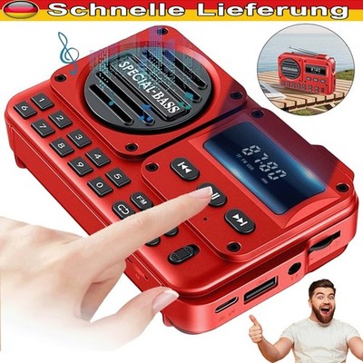 UKW Empfänger Bluetooth FM Radio Digital Tragbar mit TFT LCD Display Küchenradio