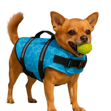 Hundeschwimmweste XS blau Rettungsweste Hunde Schwimmweste Weste Hund