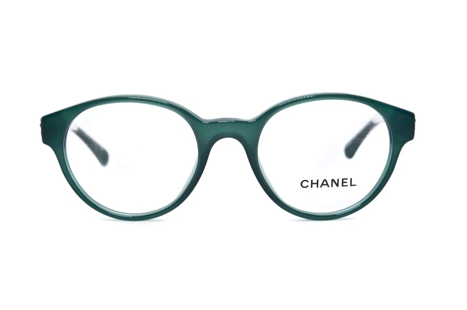 CHANEL 3273 c.1447 Transparent Green Clear size 47/19/140 Made ltaly Eyeglasses - Изображение 2 из 4