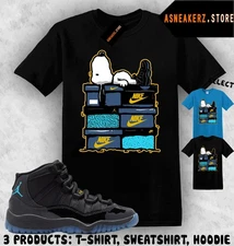Shirt Match AJ 11 Gamma Blue 2025 Sneaker Matching Tee Sneakerhead S Dog T-Shirt