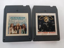 Pair Aerosmith Self titled Get Your Wings 8 Track Tapes- Tested Read