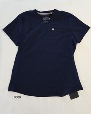 Fabletics Vital 1-Pocket Scrub Top- Navy, Small