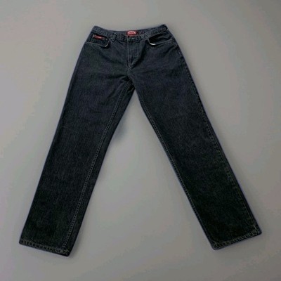 Chaps Denim BlackJeans Mens 33x34 Straight Leg Classic Fit Cotton Actual 32x32
