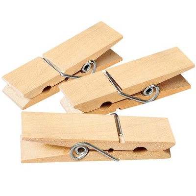 Clothes Pins Wooden Clothespins Natural Wood Clips Laundry Pegs 60 PCS
