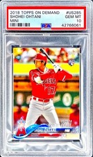 Shohei Ohtani RARE ROOKIE MINI BATTING TOPPS INVESTMENT SSP NON AUTO ROY PSA 10
