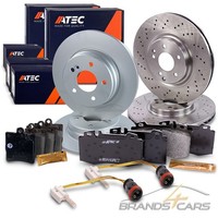Atec Bremsscheiben+BremsbelÄGe BremsklÖTze Vorn+Hi FÜR Mercedes C-KLASSE W203