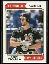 Seby Zavala 2023 Topps Heritage #596 Chicago White Sox