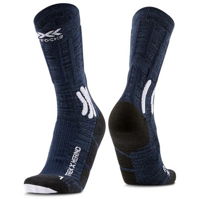 - X-Bionic X-Socks Trek X Merino Herren Merinowolle Socken, Midnight Blue/Arctic