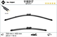 SWF Wischblatt Scheibenwischer DAS Original SET 119317 FüR VW ID E21 E39 GTX Pro