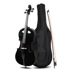 School Band Cello 4/4 Acoustic Cellos Kit w/Bow Stand Bag Rosin Bridge