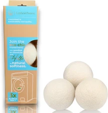 Wool Dryer Balls, Laundry Reusable Anti Static Natural Fabric Softener.... 