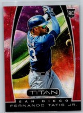 2019 Panini Chronicles #3 Fernando Tatis Jr. Titan Ruby Wave #/199