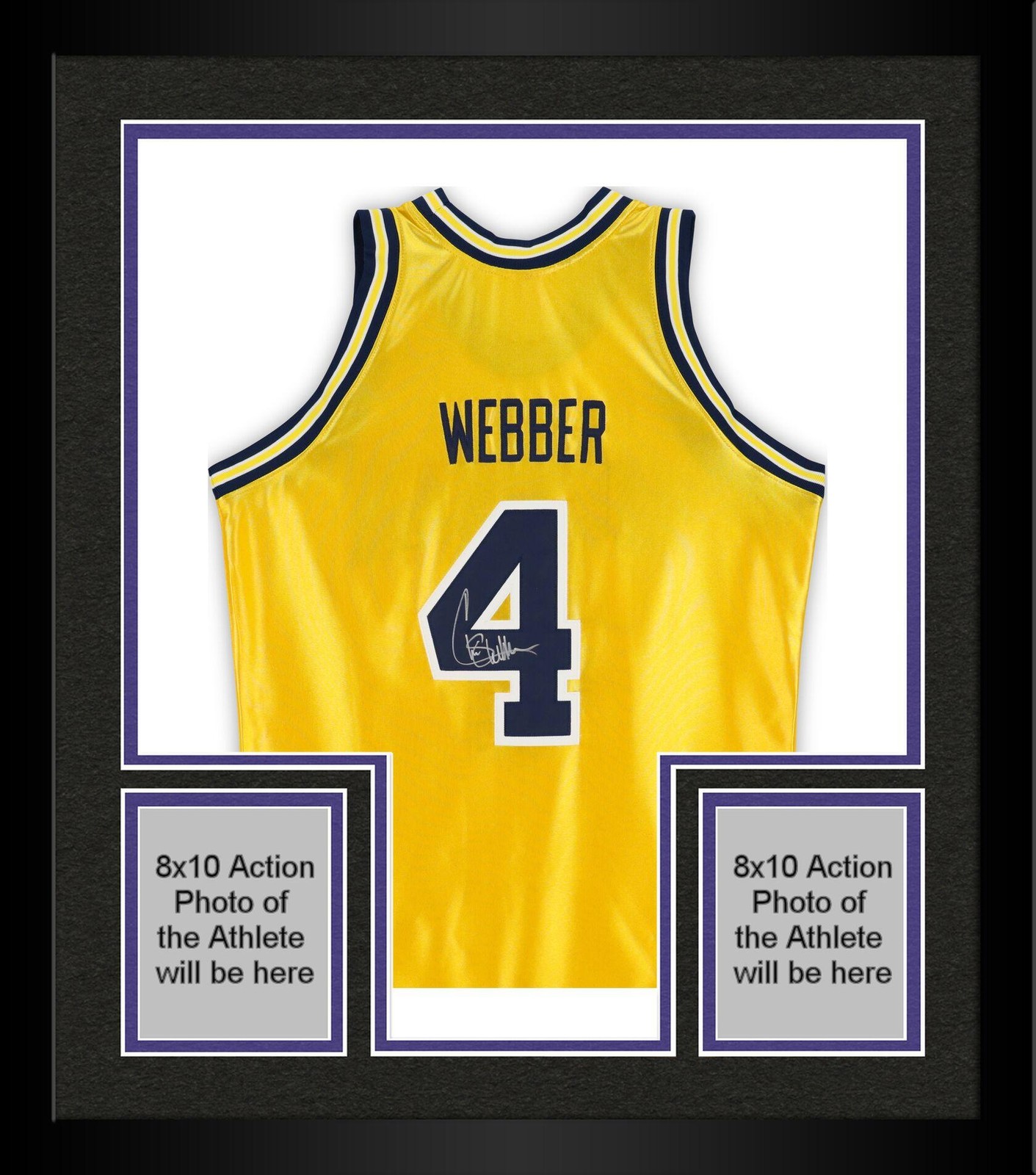 Chris Webber Autographed Signed Sacramento Kings Framed Wolverines Mitchell & Ness 1991-92 Authentic Jersey 