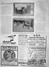 Original Old Antique Print 1909 Charitable Horse Jack Wimbledon Oxford Henley