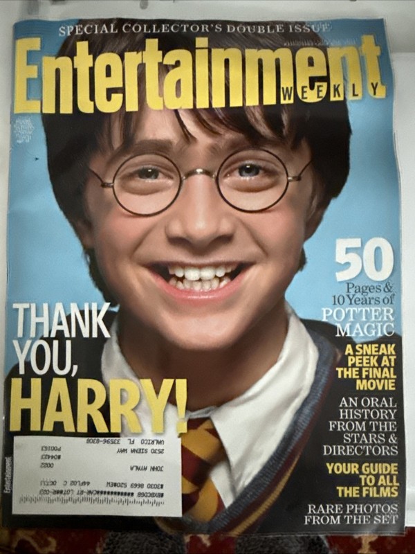 Entertainment Weekly HARRY POTTER Special Collector's Double Issue July8-15 2011