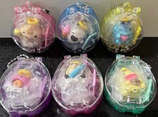 Set of 6 Tamagotchi Collectibles Angel Snack Time 2025 Ball Chain From Japan New
