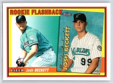 2002 Fleer Josh Beckett Rookie Flashback Insert Florida Marlins #13 RF