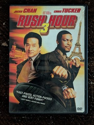 Rush Hour 3 DVD 2007 Jackie Chan Chris Tucker Brett Ratner Action Comedy