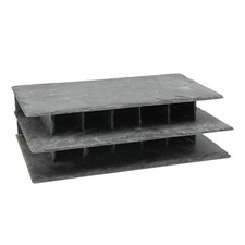 Ceramic Nature Slate Street Aquarium Ornament - Double Tier | Fish Hide