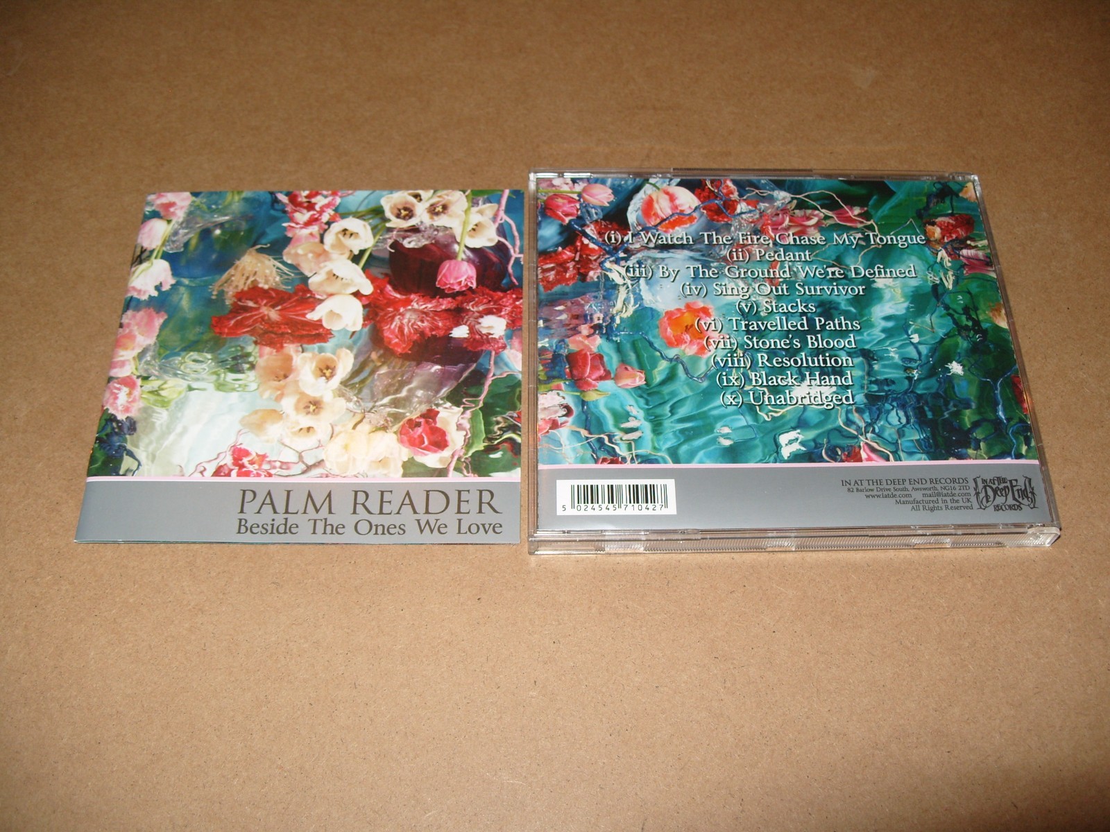 Palm Reader -  Beside the Ones We Love CD + INLAYS NEAR MINT CONDITION. (C21)