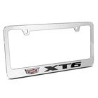 Cadillac XT6 3D on Mirror Chrome Metal License Plate Frame