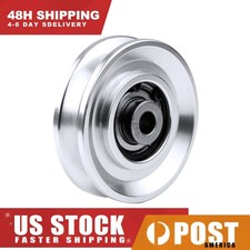 US Stock 73/95mm Aluminum Bearing Pulley Wheel Fitness Training Equipment New