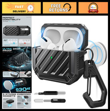 SUPCASE for AirPods Pro 2nd/1st Generation Case with Clean Pen  Carabiner