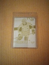 2017-18 UPPER DECK CHL ROOKIES #360 TY DELLANDREA YELLOW PRINTING PLATE 1/1