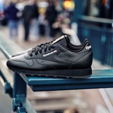 Reebok Classic Leather Color Black Pure Grey 100008494 Sneaker Men Us6.5