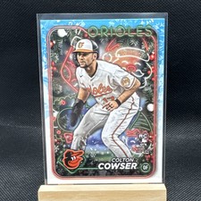 2024 Topps Holiday Colton Cowser Rookie Card No. H170. rookie card picture