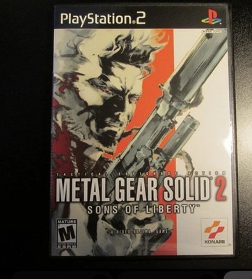 Metal Gear Solid 2 Sons of  Liberty PlayStation 2 PS2 COMPLETE PRISTINE NEW MINT