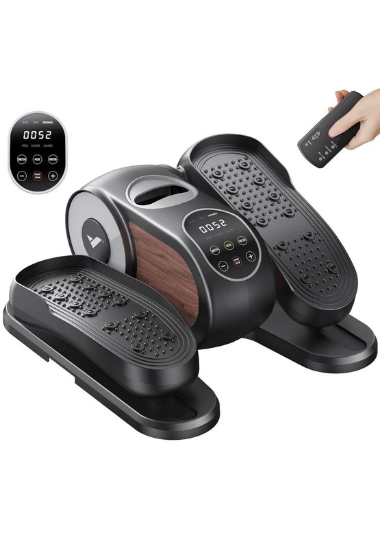 MERACH Under Desk Elliptical Ellipse Leg Exerciser for Seniors 12-Speeds Quiet