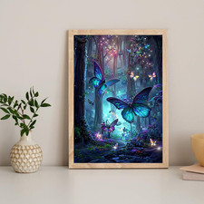 Butterfly Diamond Art Kits for Adults, Butterfly Diamond Painting Kits, 5D Di...