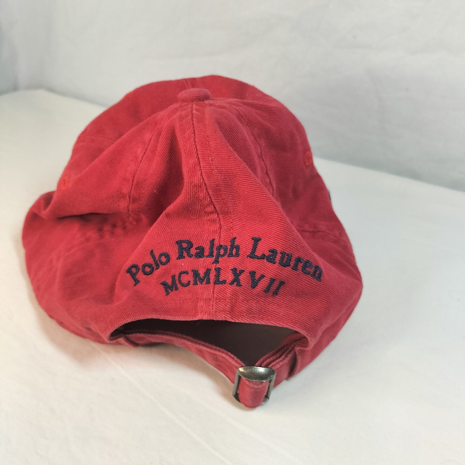 Polo Ralph Lauren Cappellino Baseball Rosso Big Pony Taglia Unica Regolabile