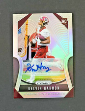 2019 Panini Prizm Football Kelvin Harmon Rookie Card #363 Autographed. rookie card picture