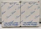 NIB Vintage Princess House Silverplated Picture Frame 2"x 3" Set Of 2