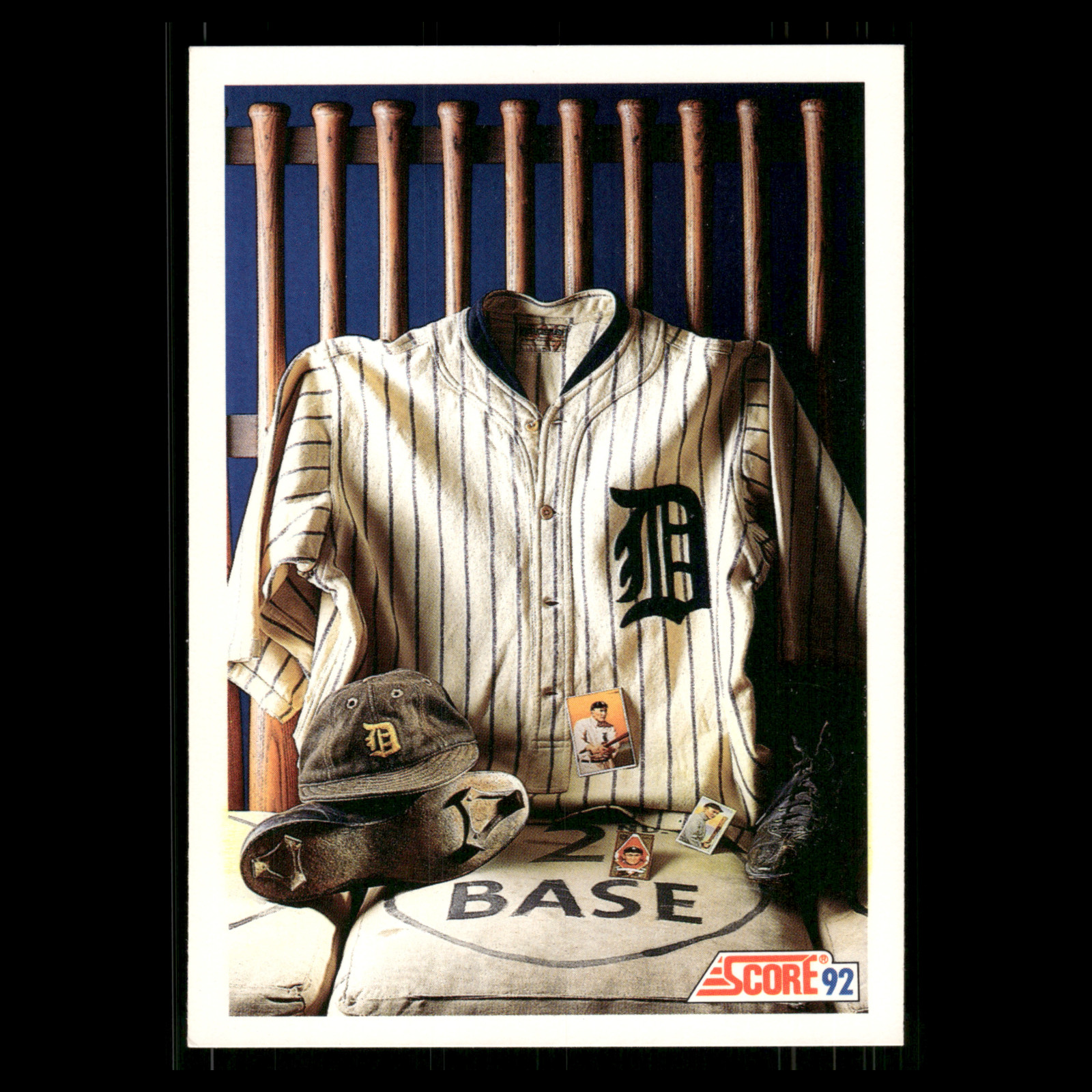 Ty Cobb #878 1992 Score Authentic Memorabilia Detroit Tigers Baseball Card MLB