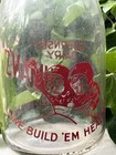 Bushman TRPQ round pyro milk bottle Milledgeville ILL. Carroll County Illinois — photo 6