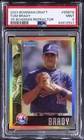 2023 BOWMAN DRAFT 1995 BOWMAN REFRACTOR #95BTB TOM BRADY PSA 9