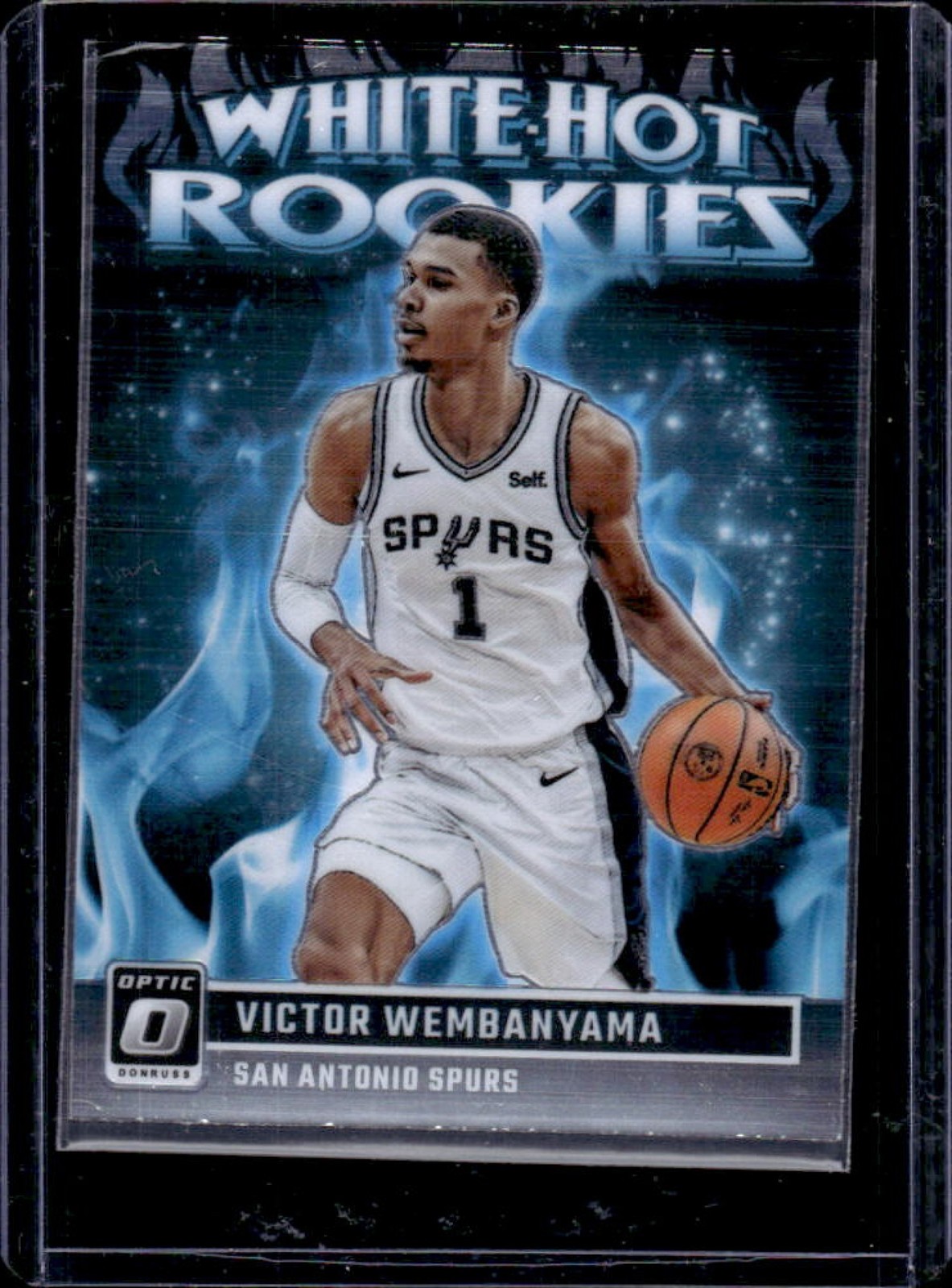 2023-24 Donruss Optic Victor Wembanyama White Hot Rookies RC #2 Spurs
