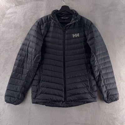 Helly Hansen Verglas Puffer Jacket Mens Size Small Black Insulated Casual