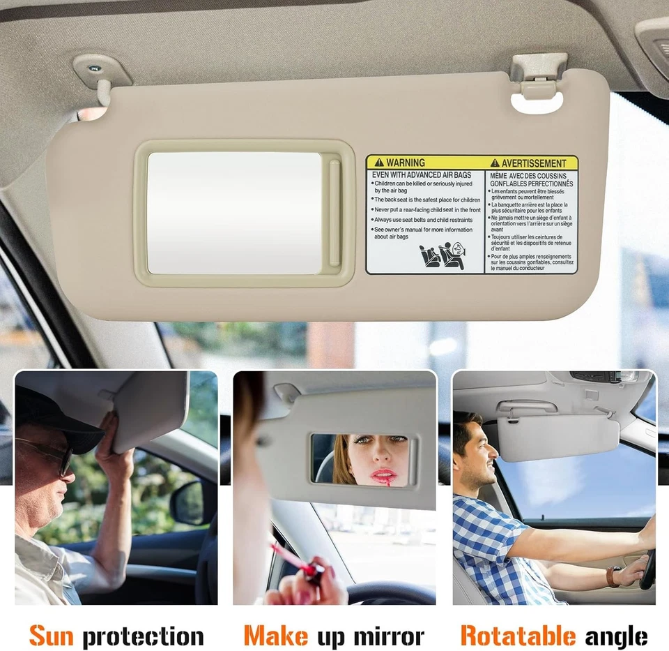 Visera de parabrisas espejo ambos lados Toyota RAV4 2006-2013 - Imagem 4 de 4