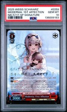 Weiss Schwarz Nikke PSA 10 Modernia: First Affection NIK/S117-E039SP GOLD SP