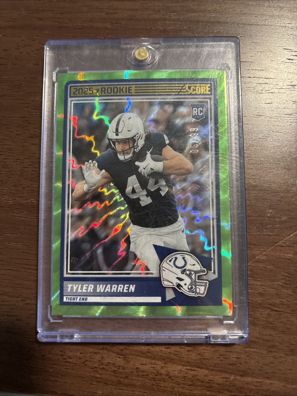 2025 Score - Rookies Tyler Warren #21 Electric /99 (RC)