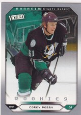 05/06 UD VICTORY COREY PERRY RC ROOKIE CARD #281. rookie card picture