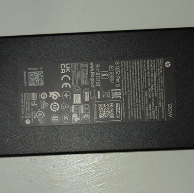 HP 120W Power Adapter for EliteBook ZBook 19.5V 6.15A Black ADP-120WH B